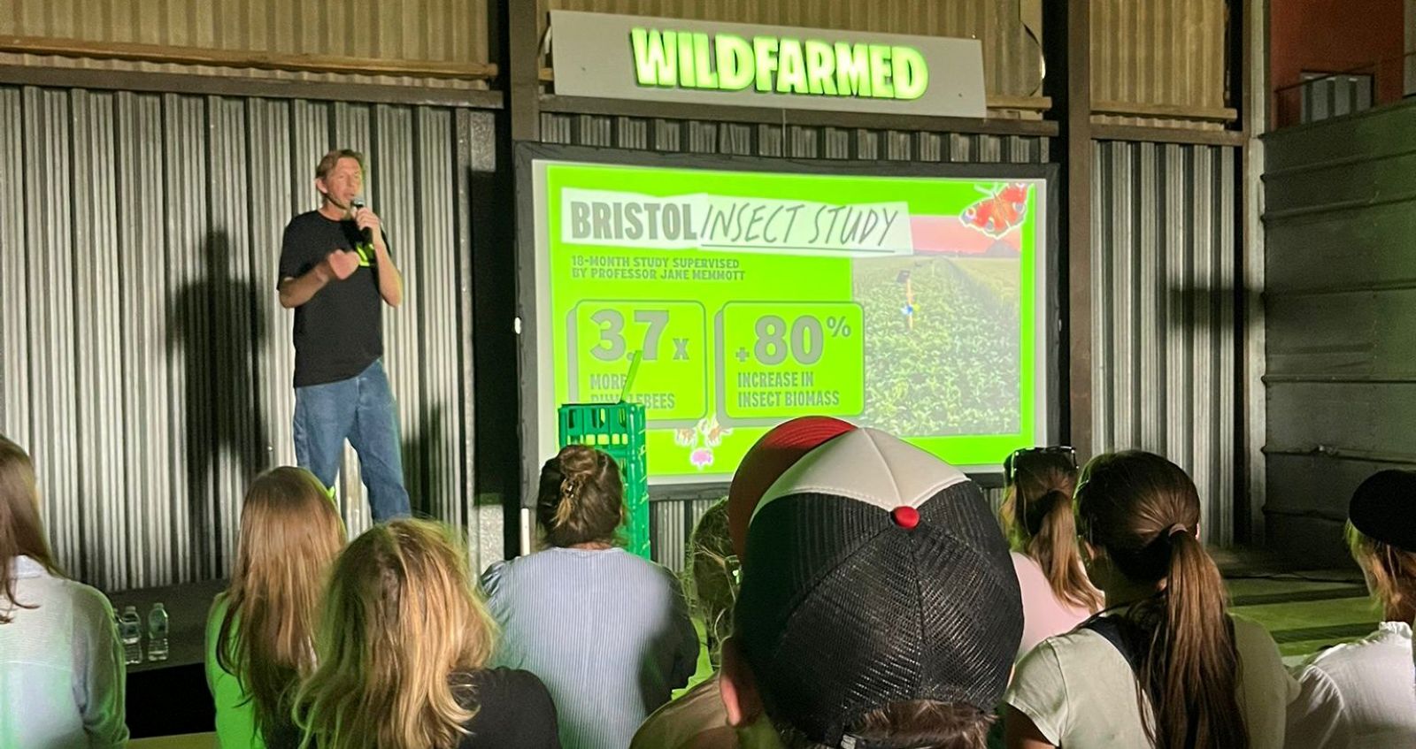 Andy Cato speaks at Wildfarmed event
