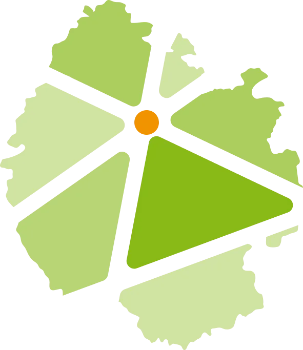 Stylised map of shropshire