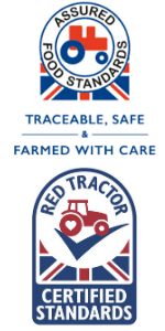 Old and new Red tractor logos